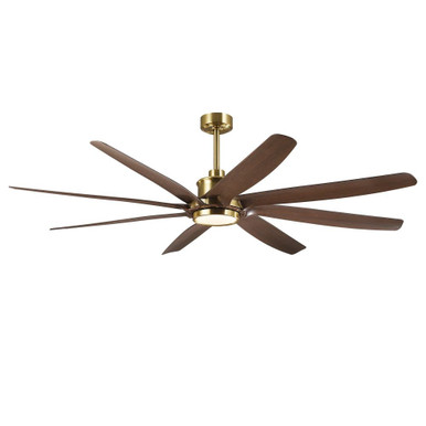 Alvis - 8 Blade Ceiling Fan with Light KIt-15.4 Inch Tall and 72 Inch Wide - F8012
