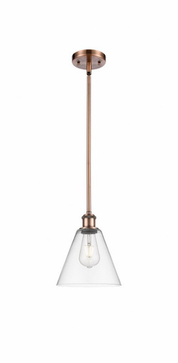 Berkshire Glass 1 Light Mini Pendant 10 Inch and 8 Inch Wide by Innovations - 516-1S-AC-GBC-82