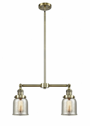 Bell 2 Light Stem Adjustable Island 10 Inch and 21 Inch Wide by Innovations - 209-AB-G58