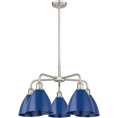 Plymouth 5 Light Chandelier 15 Inch Tall and 25.5 Inch Wide by Innovations - 516-5CR-PLYM-75