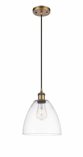 Bristol 1 Light Cord hung Mini Pendant 11.5 InchX9 Inch Wide by Innovations - 516-1P-BB-GBD-92