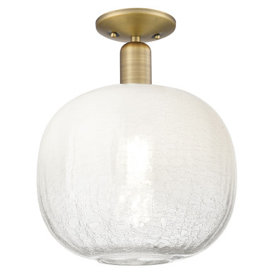 Brookhaven Sphere 1 Light Semi Flush Mount 13.5X10.5 Inch by Innovations - 716-1C-BB-G481-10OP