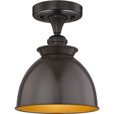 Adirondack 1 Light Semi Flush Mount 10.5 X 8.25 Inch Wide by Innovations - 616-1F-M14