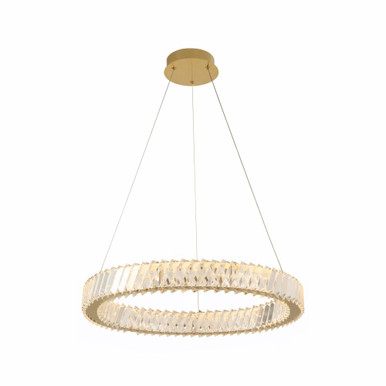 Golden Ratio 37W 1 LED Pendant 4 Inch Tall and 23.6 Inch Wide by Varaluz - 578C24SG