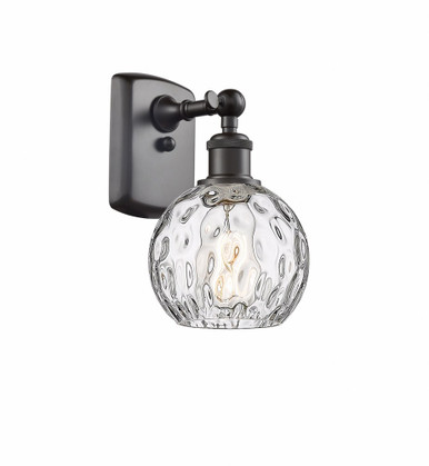 Athens Water Glass 1 Light Wall Sconce 9 Inch X 6 Inch Wide by Innovations - 516-1W-OB-G1215-6