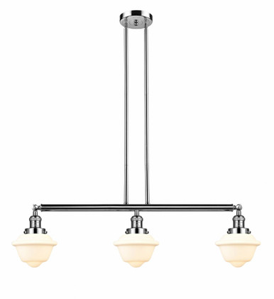 Oxford 3 Light Stem Adjustable Island 10 and 40 Inch Wide by Innovations - 213-PN-G531
