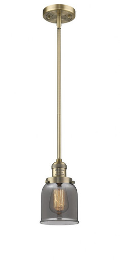 Bell 1 Light Stem Hung Mini Pendant 10 Inch and 5 Inch Wide by Innovations - 201S-BB-G53