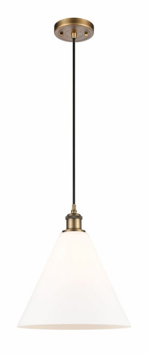 Berkshire Glass 1 Light Cord hung Mini Pendant 13 X 12 by Innovations - 516-1P-BB-GBC-121