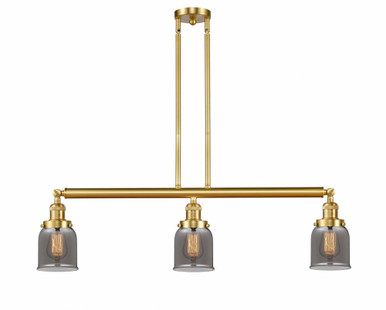 Bell 3 Light Stem Adjustable Island 10 Inch X 37.5 Inch Wide by Innovations - 213-SG-G53