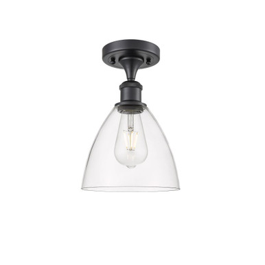 Bristol 100W 1 LED Glass SemiFlush Mount 10.75X7.5 Inch Wide by Innovations - 516-1C-GBD-75-LED
