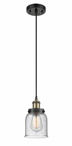 Bell 1 Light Cord hung Mini Pendant 10 Inch and 5 Inch Wide by Innovations - 916-1P-BAB-G54