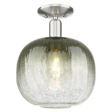 Brookhaven Sphere 1 Light Semi Flush Mount 13.5X10.5 Inch by Innovations - 716-1C-SN-G481-10SL