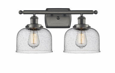 Bell 2 Light Bath Vanity 11 Inch Tall and 18 Inch Wide by Innovations - 916-2W-OB-G74