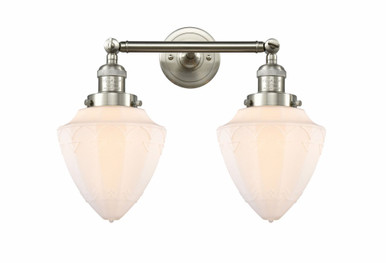 Bullet 2 Light Adjustable Bath Vanity 15 and 17.63 Inch Wide by Innovations - 208-SN-G661-7