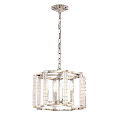 Carson 4 Light Small Chandelier by Crystorama - 8854-pn