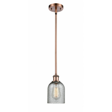 Caledonia 1 Light Mini Pendant 9 Inch Tall and 5 Inch Wide by Innovations - 516-1S-AC-G257