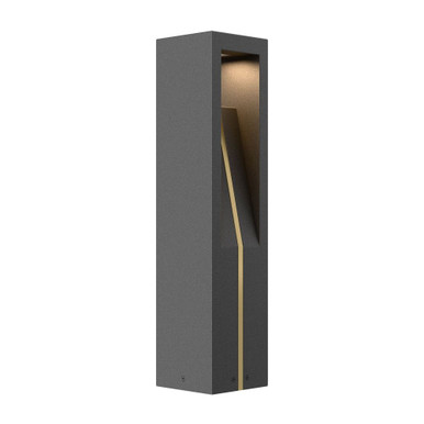 Cubical 7.4W 1 LED Bollard Light 24 Inch Tall and 5.5 Inch Wide by WAC - 6705-27GT