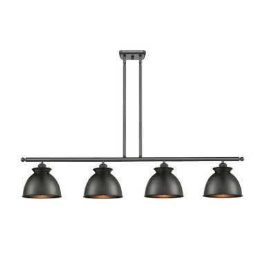 Adirondack 4 Light Stem Hung Island 9 Inch and 48 Inch Wide by Innovations - 516-4I-M14