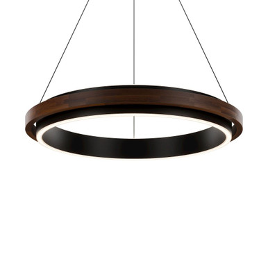 Delaney 55.6W 1 LED Pendant 4.88 Inch Tall and 36 Inch Wide by Modern Forms - PD-88536-BK/DW