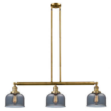 Bell 3 Light Stem Adjustable Island 13 Inch X 40.5 Inch Wide by Innovations - 213-BB-G73