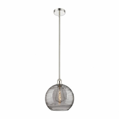 Athens Deco Swirl 1 Light Stem Mini Pendant 12.88 X 12 by Innovations - 616-1S-PN-G1213-12SM