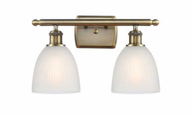 Castile 2 Light Bath Vanity 10 Inch Tall and 16 Inch Wide by Innovations - 516-2W-AB-G381