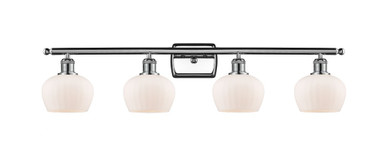 Fenton 4 Light Bath Vanity 8.5 Inch Tall and 36.5 Inch Wide by Innovations - 516-4W-PC-G91