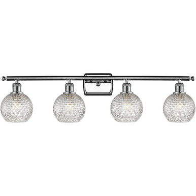 Athens 4 Light Bath Vanity 9.13 Inch Tall X 35.88 Inch Wide by Innovations - 516-4W-G122C-6