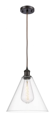 Berkshire Glass 1 Light Cord hung Mini Pendant 13 X 12 by Innovations - 516-1P-OB-GBC-122