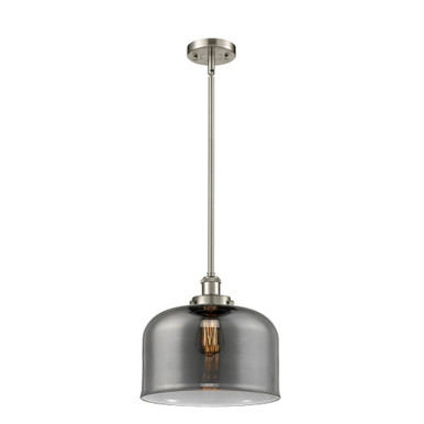 Bell 1 Light Mini Pendant 10 Inch Tall and 12 Inch Wide by Innovations - 916-1S-SN-G73-L