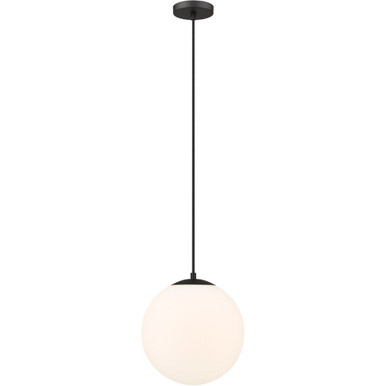 Tolland 1 Light Cord Hung Mini Pendant 13 and 12 Inch Wide by Innovations - 612-BK-W
