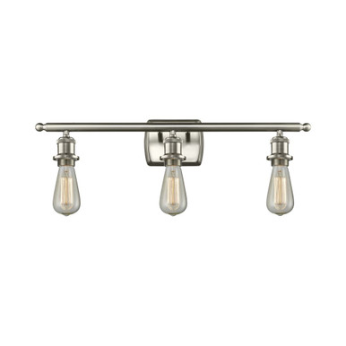 Bare Bulb 100W 3 LED Bath Vanity 4.75 Inch and 26 Inch Wide by Innovations - 516-3W-LED