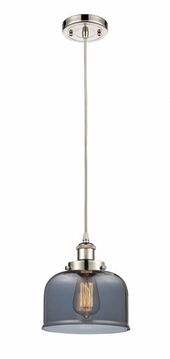 Bell 1 Light Cord hung Mini Pendant 10 Inch and 8 Inch Wide by Innovations - 916-1P-PN-G73