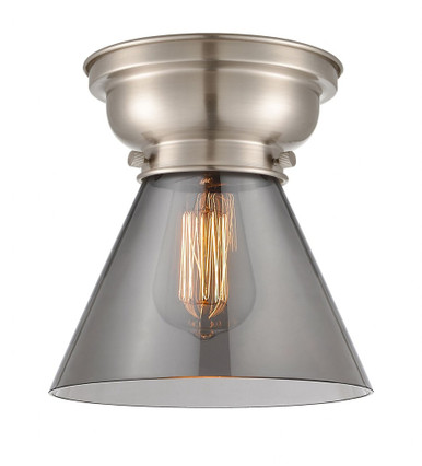 Cone 1 Light Flush Mount 8.25 Inch Tall and 7.75 Inch Wide by Innovations - 623-1F-SN-G43