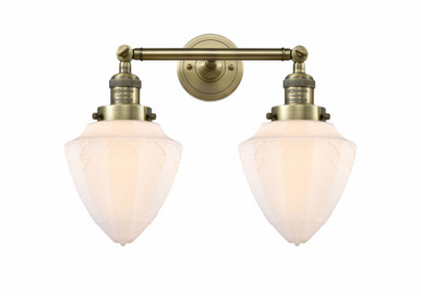 Bullet 2 Light Adjustable Bath Vanity 15 and 17.63 Inch Wide by Innovations - 208-AB-G661-7