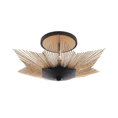 Aristocrat 3 Light Semi Flush Mount 9.69 Inch and 20 Inch Wide by Varaluz - 570S03DBFG