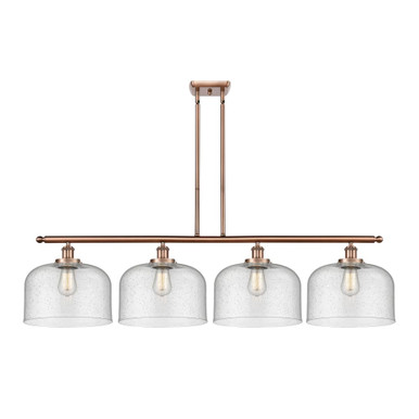 Bell 100W 4 LED Stem hung Large Island 10 X 48 Inch Wide by Innovations - 916-4I-G7-L-LED