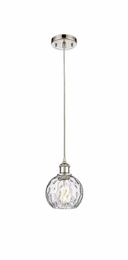 Athens Water Glass 1 Light Cord Hung Mini Pendant 8 X 6 by Innovations - 516-1P-PN-G1215-6