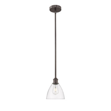 Bristol 1 Light Stem Hung Glass Mini Pendant 9X7.5 Inch Wide by Innovations - 616-1S-GBD-75