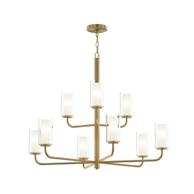 Mack 9 Light 2 Tier Chandelier 28 Inch Tall and 34 Inch Wide by Progress - P400478