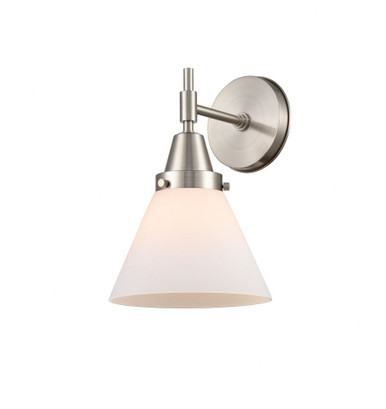 Cone 1 Light Wall Sconce 11.25 Inch Tall and 7.75 Inch Wide by Innovations - 447-1W-SN-G41