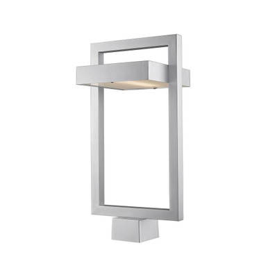 Luttrel 12W 1 LED Outdoor Post Mount Lantern 10.5 x 21.63 Inches by Z-Lite - 566PHBS-SL-LED