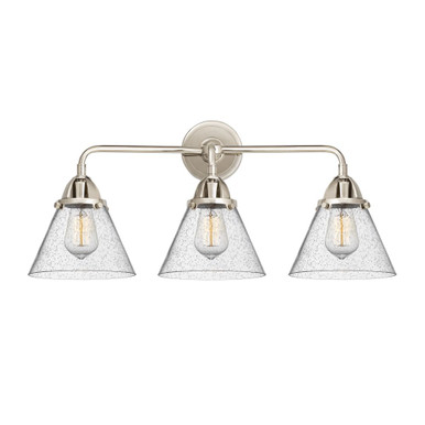 Cone 3 Light Bath Vanity 10.38 Inch Tall and 25.75 Inch Wide by Innovations - 288-3W-G4