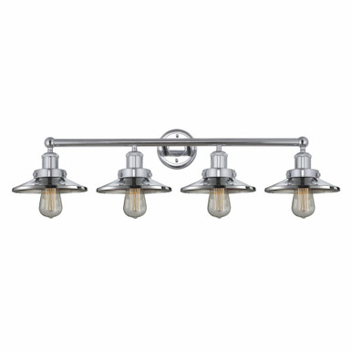 Railroad 4 Light Vanity Light by Innovations - 616-4W-PC-M7-PC