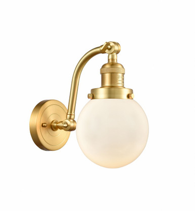 Beacon 1 Light Adjustable Wall Sconce 11.5 Tall and 6 Wide by Innovations - 515-1W-SG-G201-6
