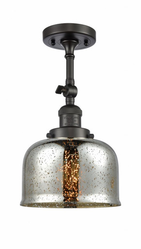 Bell 1 Light Adjustable Semi Flush Mount 14.5X7.75 Inch Wide by Innovations - 201F-OB-G78