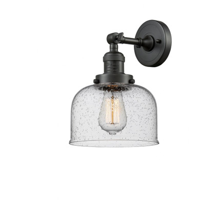 Bell 1 Light Adjustable Wall Sconce 12 Inch and 8 Inch Wide by Innovations - 203-OB-G74
