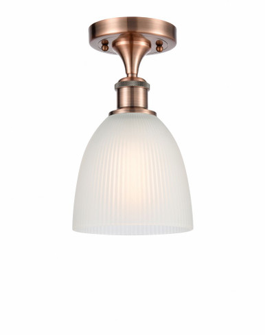Castile 1 Light Semi Flush Mount 10.25 Inch and 6 Inch Wide by Innovations - 516-1C-AC-G381