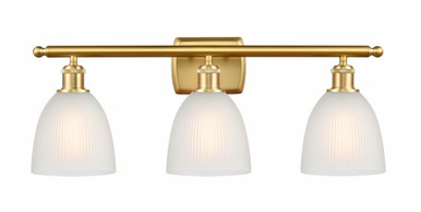Castile 3 Light Bath Vanity 10 Inch Tall and 26 Inch Wide by Innovations - 516-3W-SG-G381