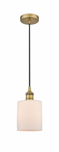 Cobbleskill 1 Light Cord Mini Pendant 9 and 5 Inch Wide by Innovations - 616-1P-BB-G111